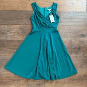 Grace Karin A-Line Teal Dress ~ Size Small NWT